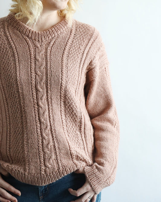 Famiglia-villapaita, neuleohje