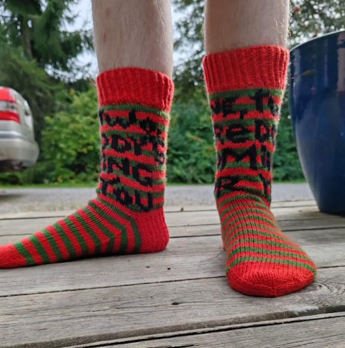 Freddy-sukat, neuleohje