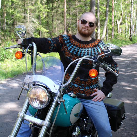 Harley-kaarrokeneule, neuleohje