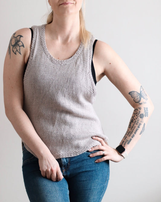 Helmi-toppi, neuleohje