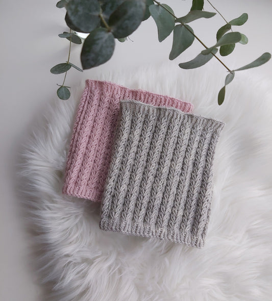 Hertta-tuubihuivi, neuleohje