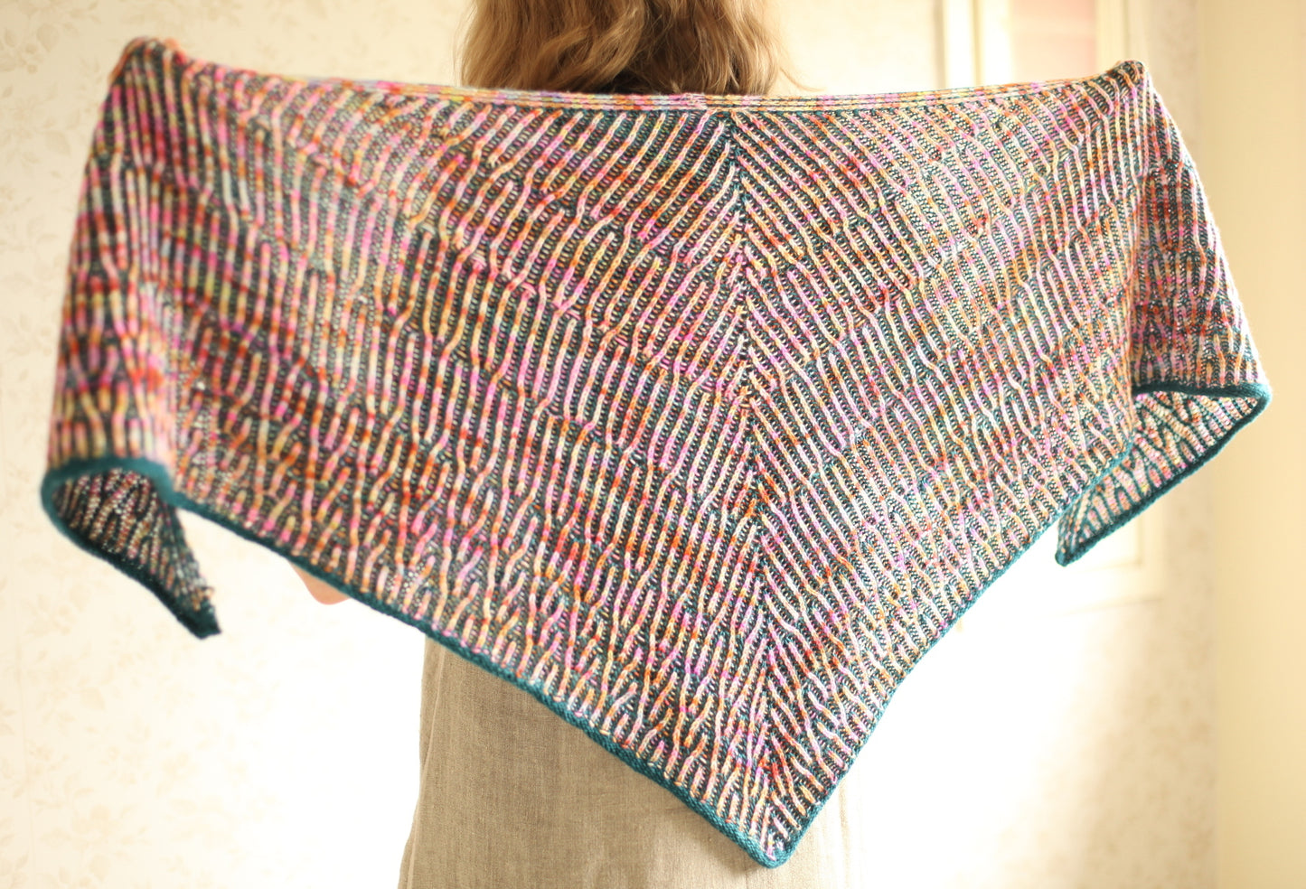 Humus-huivi, neuleohje