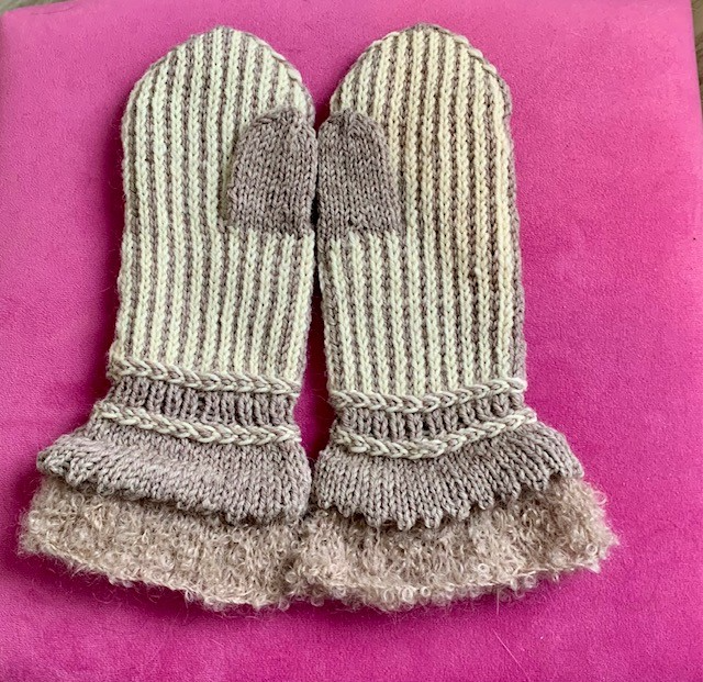 Jääprinsessa-lapaset, neuleohje