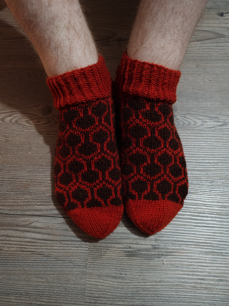 Jack-kirjoneulesukat, neuleohje