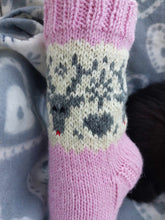 Jouluporot-villasukat, neuleohje