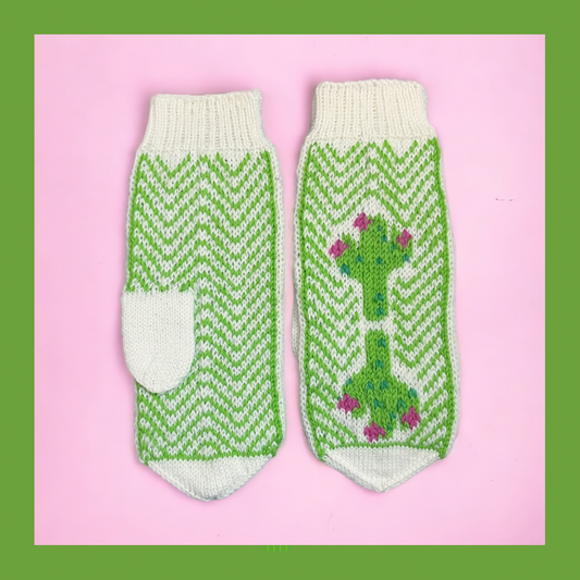 Kaktus-lapaset, neuleohje