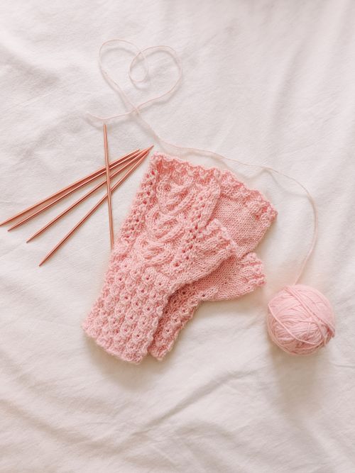 Sydämmekkäät-kämmekkäät, neuleohje