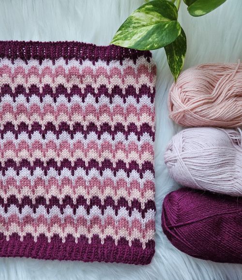 Karnevaali-tuubihuivi, neuleohje