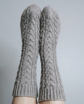 Kelo-palmikkosukat, neuleohje