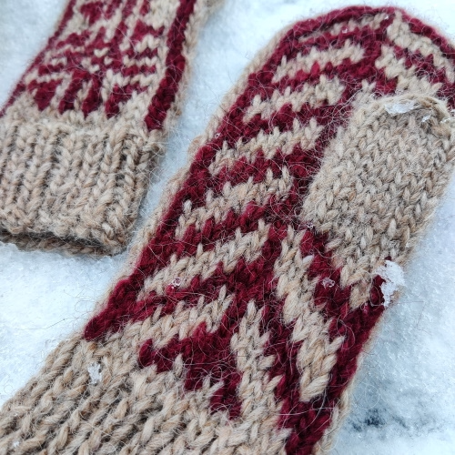 Körfuhjòl-lapaset, neuleohje