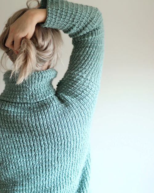 Kotona-villapaita, neuleohje