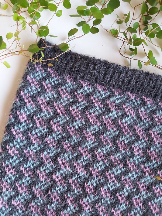 Kuiskaus-tuubihuivi, neuleohje