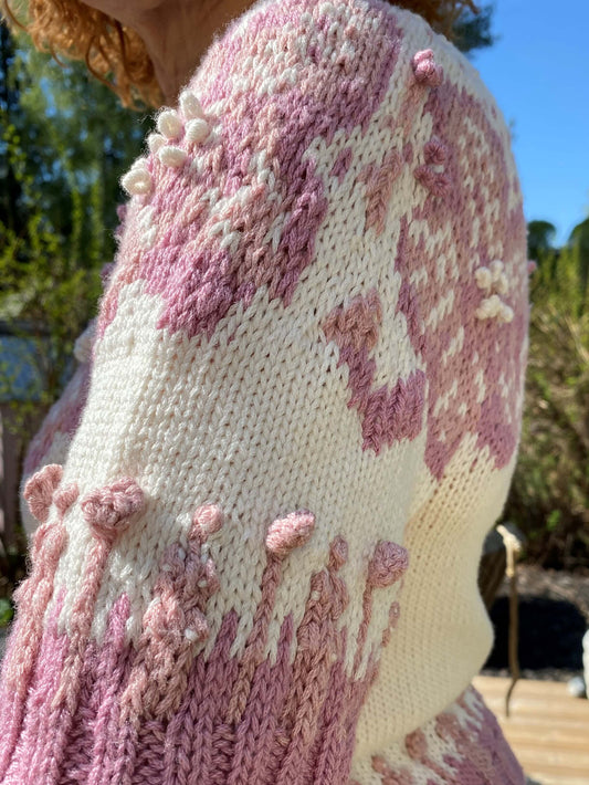 Kukkaniitty-neule, neuleohje