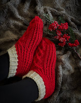 Aattoaamuna-tossut, neuleohje