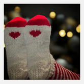 Candy Cane, villasukat, neuleohje