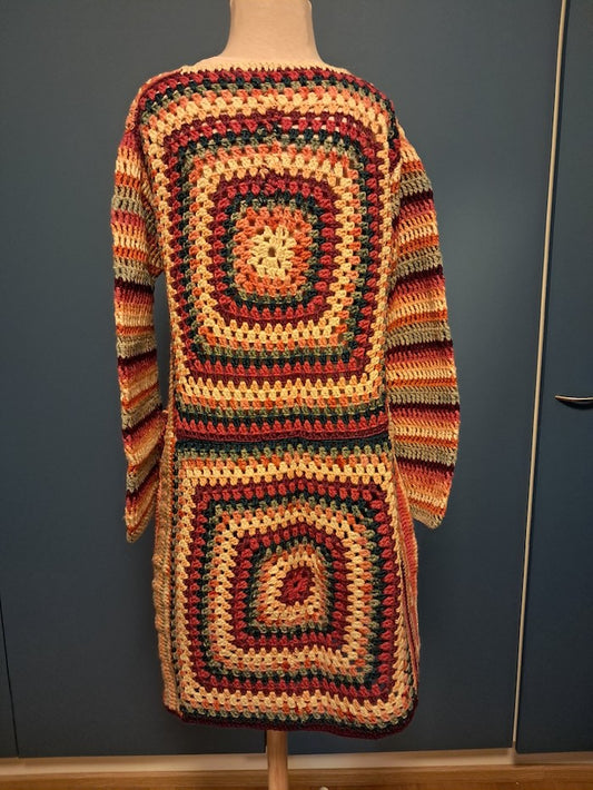 Virkattu villatakki, virkkausohje