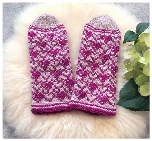 Lähekkäin-lapaset, neuleohje