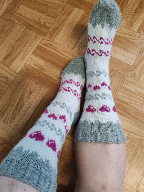 L'amour-sukat, neuleohje