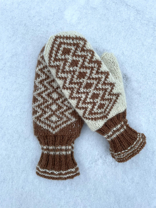 Onteloneulotut Lappi-lapaset, neuleohje