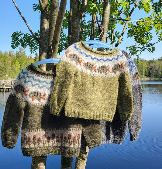 Lasten ahvenneule, neuleohje