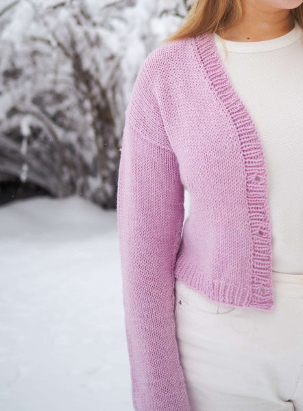 Lavender Haze-villatakki, neuleohje