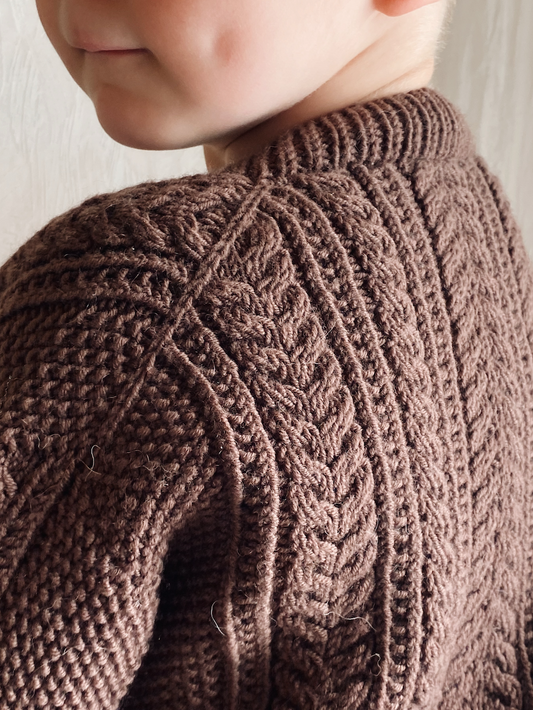 Leevi-neuletakki, neuleohje