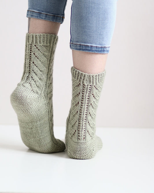 Lehmus-sukat, neuleohje