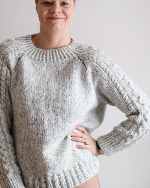 Lumous-villapaita, neuleohje