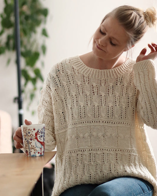 Madeleine-villapaita, neuleohje