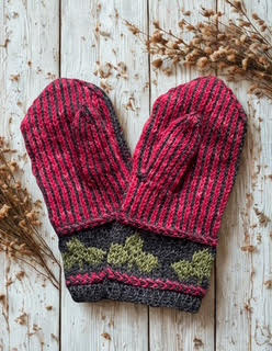 Mansikkalakritsa-lapaset, neuleohje