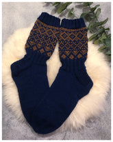 Miesten joulusukat, neuleohje