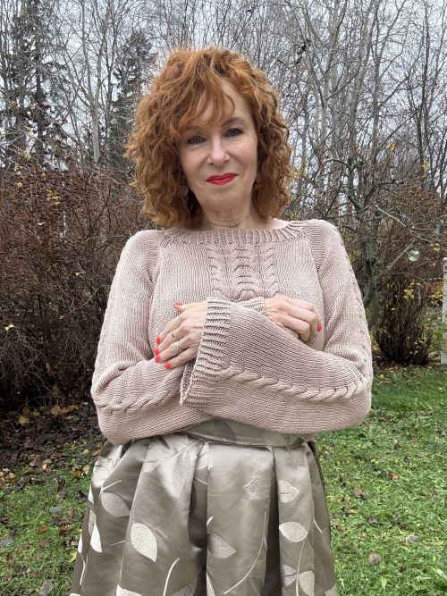 Mocha Dream-neulepusero, neuleohje