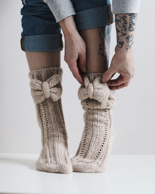 Nanneli-villasukat, neuleohje