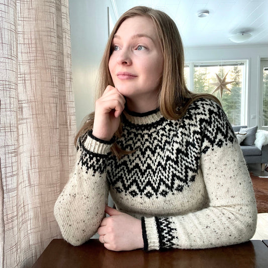 Nummi-kaarrokeneule, neuleohje