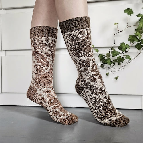 Oravaiset-villasukat, neuleohje