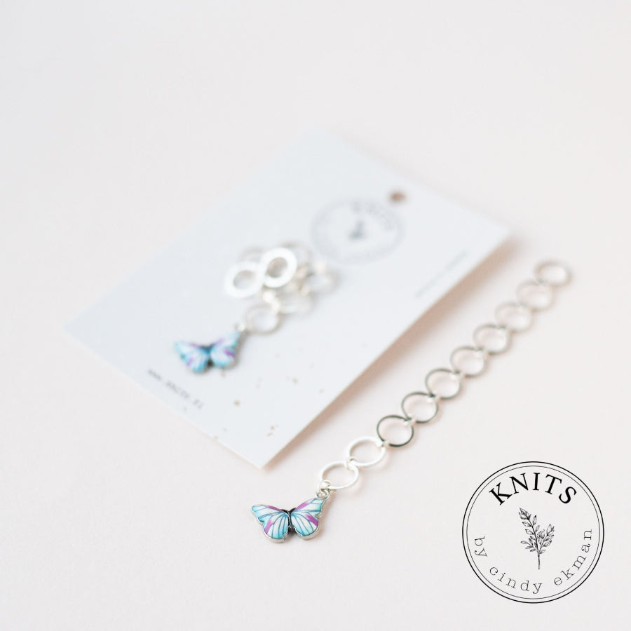 Kerroslaskuri, turkoosi perhonen