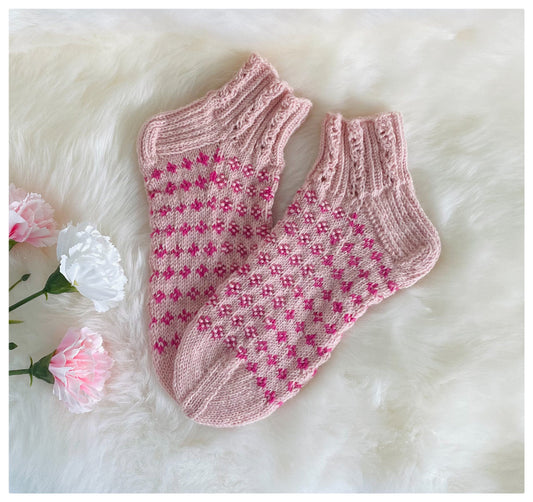 Pistaasi-villasukat, neuleohje