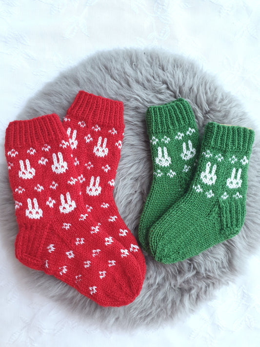 Lapsen pupusukat, neuleohje