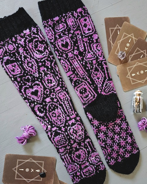 Puteli-sukat, neuleohje