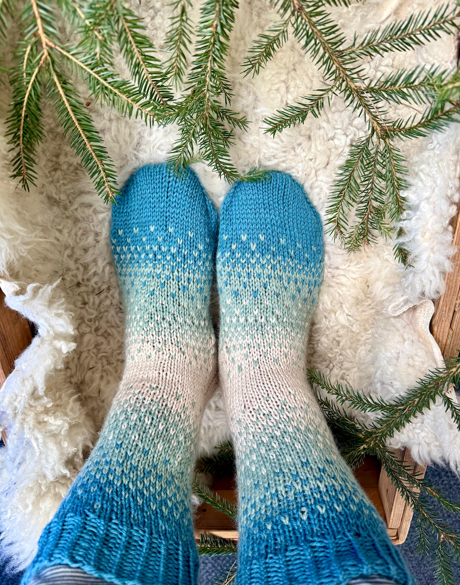 Puuro-sukat, neuleohje