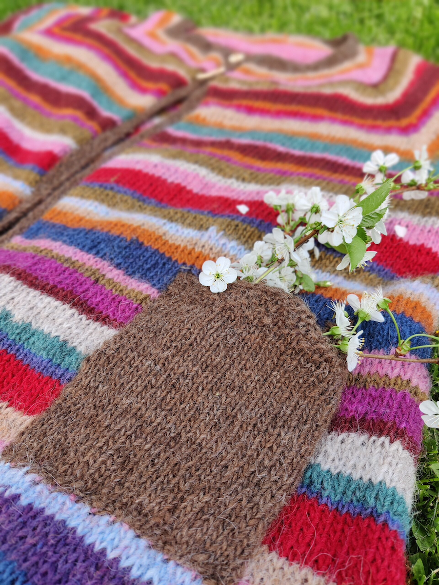 Puutarhurin aamutakki, neuleohje