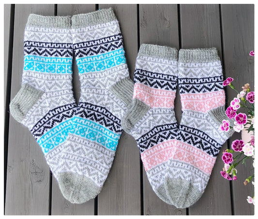 Samistelusukat pariskunnalle, neuleohje