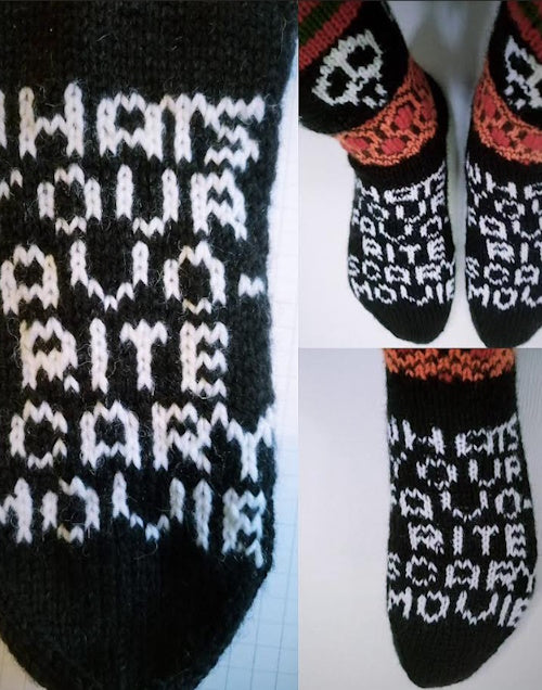 Scary Movie-sukat, neuleohje