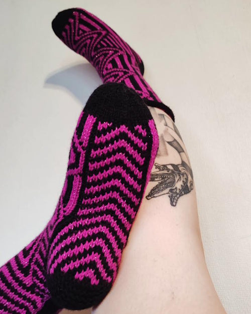 Selene-sukat, neuleohje