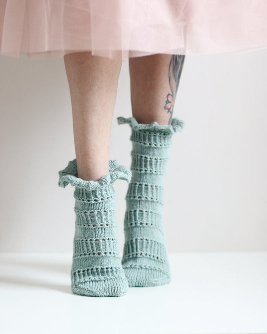 Senja-sukat, neuleohje