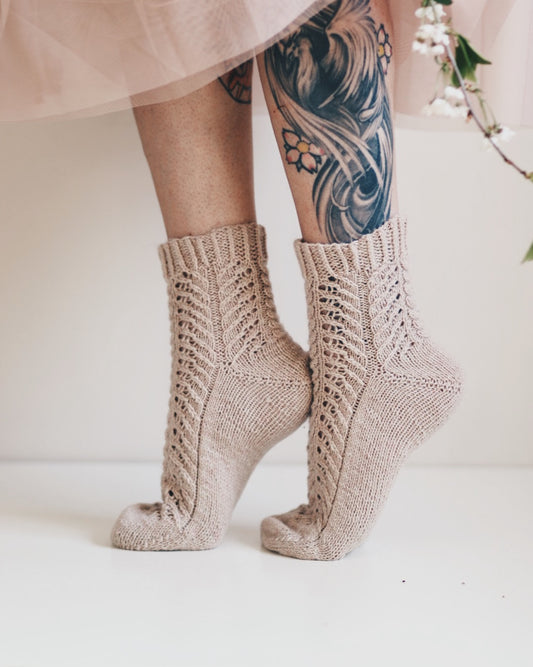 Siiri-sukat, neuleohje