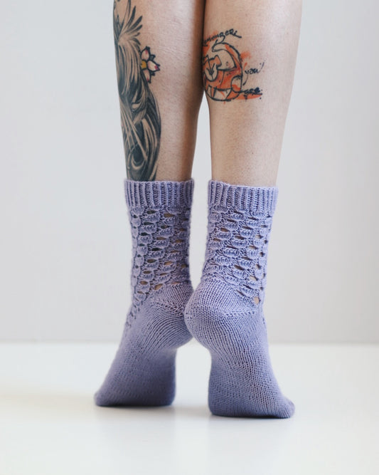 Silja-sukat, neuleohje