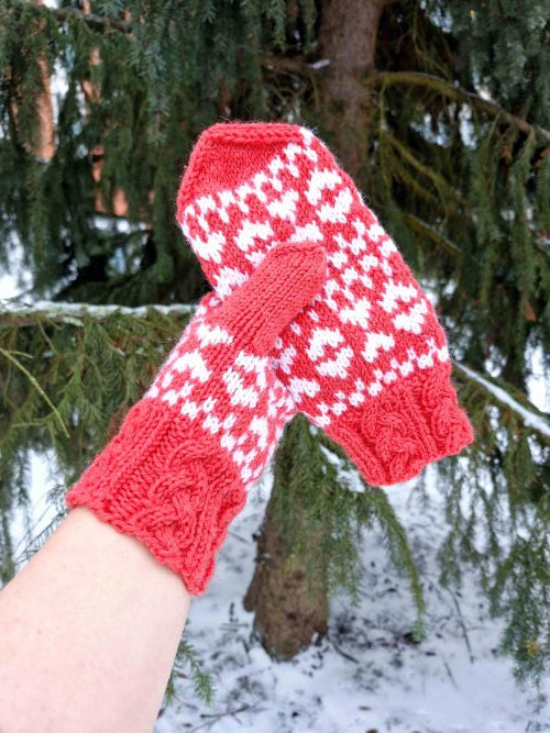 Sweetheart-kirjoneulelapaset, neuleohje