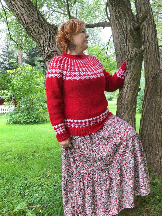 Sydänystävä-suomari, neuleohje