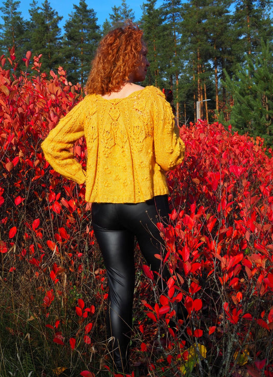 Syysviljaa-neule, neuleohje